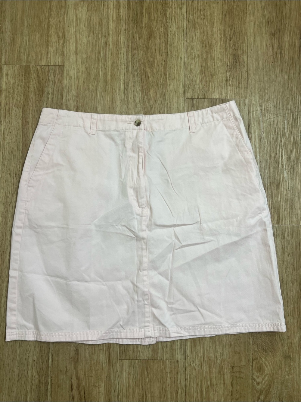 L.L. Bean Pastel Pink Cotton Mini Skirt 100% cotton